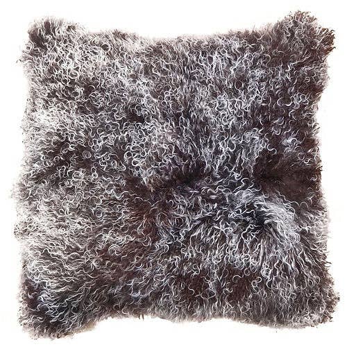 Brown Snowtop Tibetan Pillow