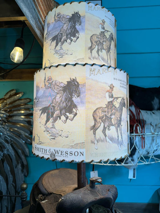 Western Lamp Shades - Smith & Wesson