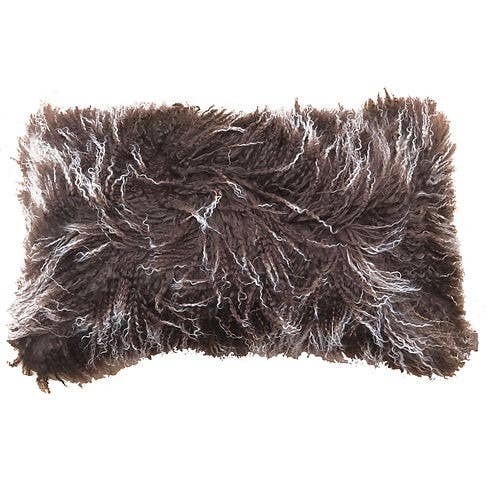 Brown Snowtop Tibetan Pillow