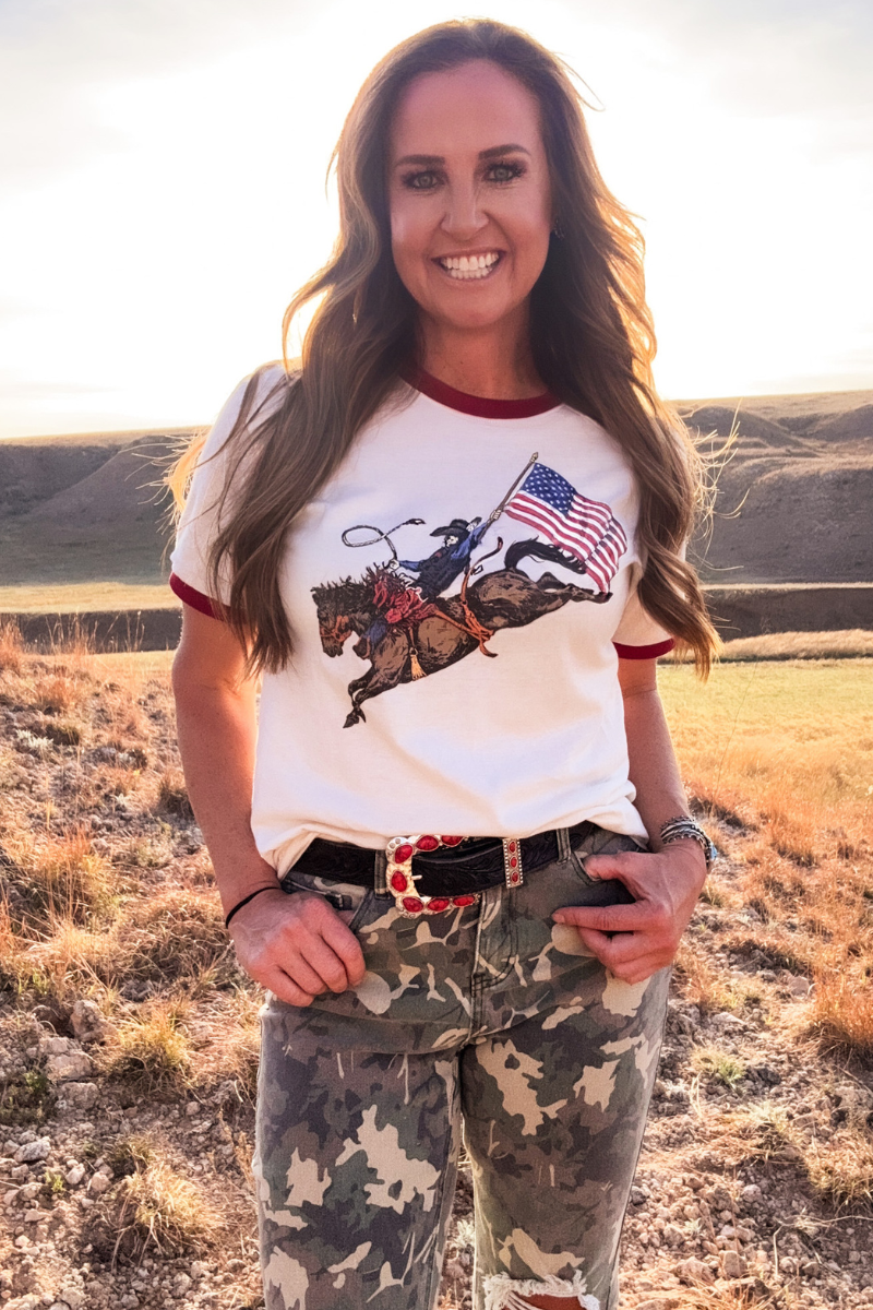 Dust and Glory Ringer Tee