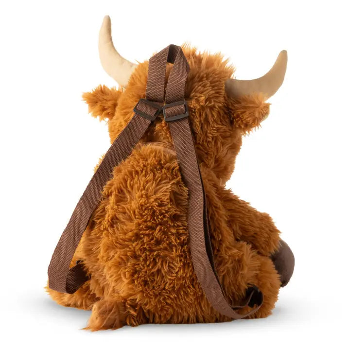 Plush animal backpack