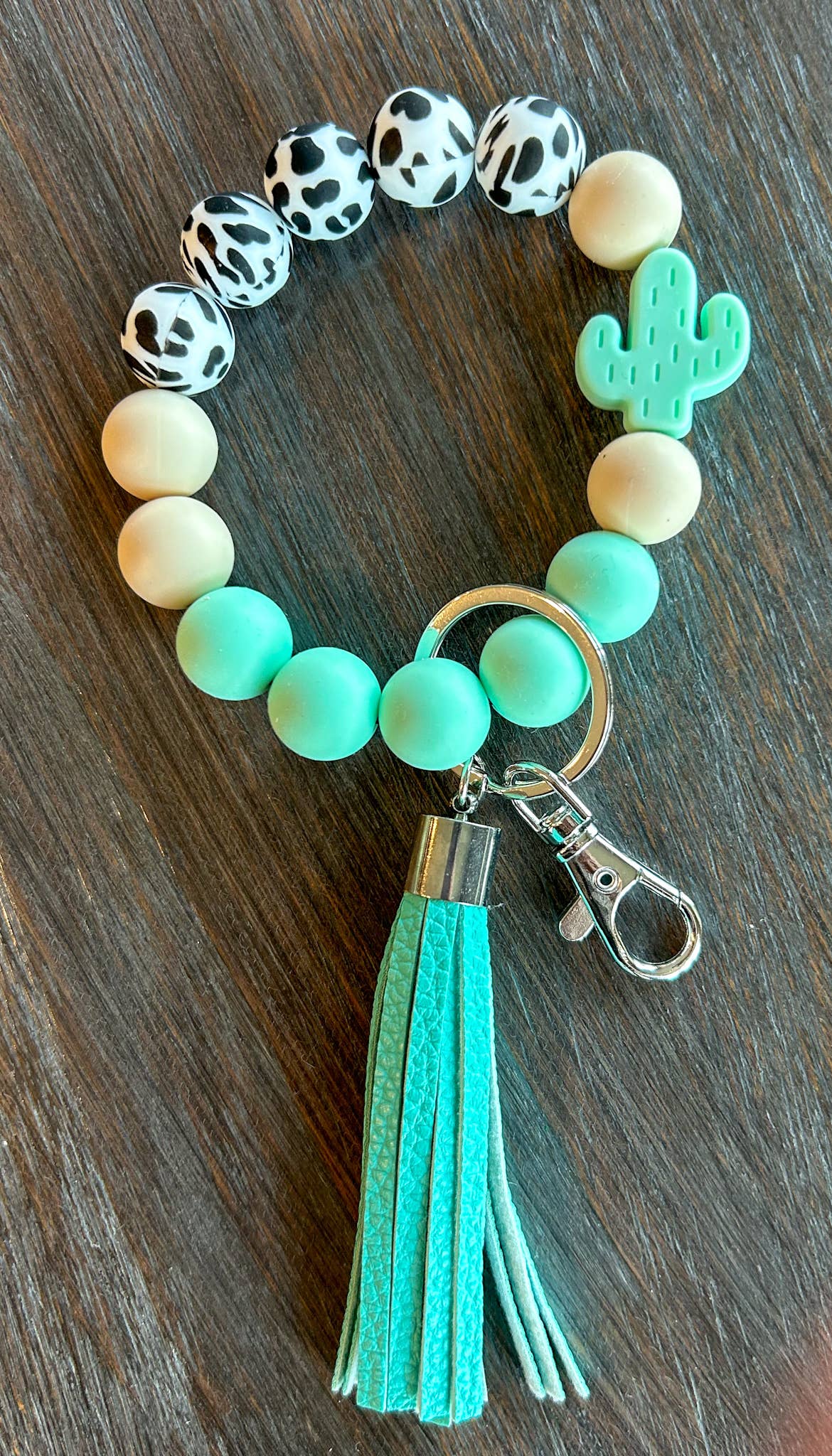 Cactus Western Keychain