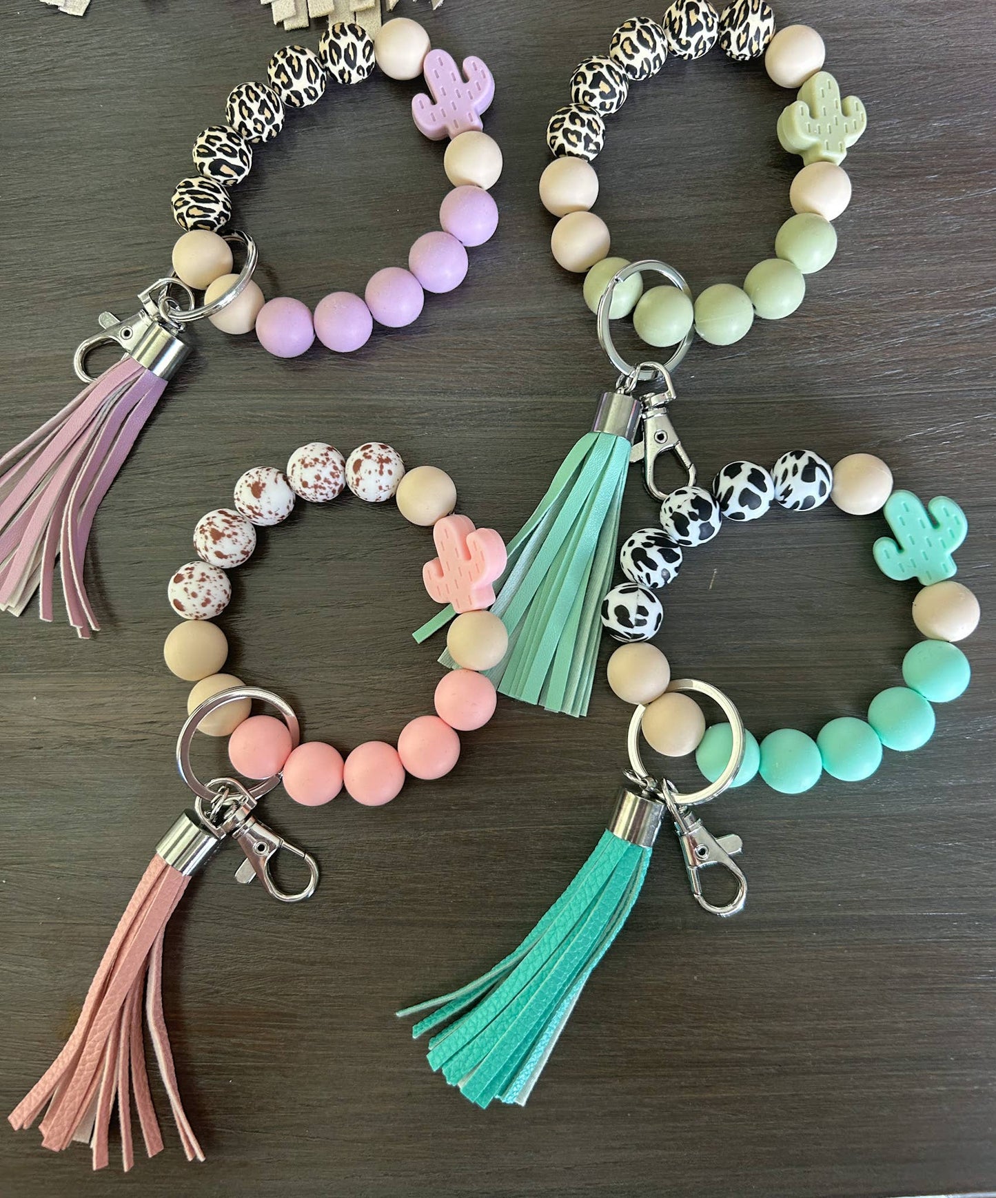 Cactus Western Keychain