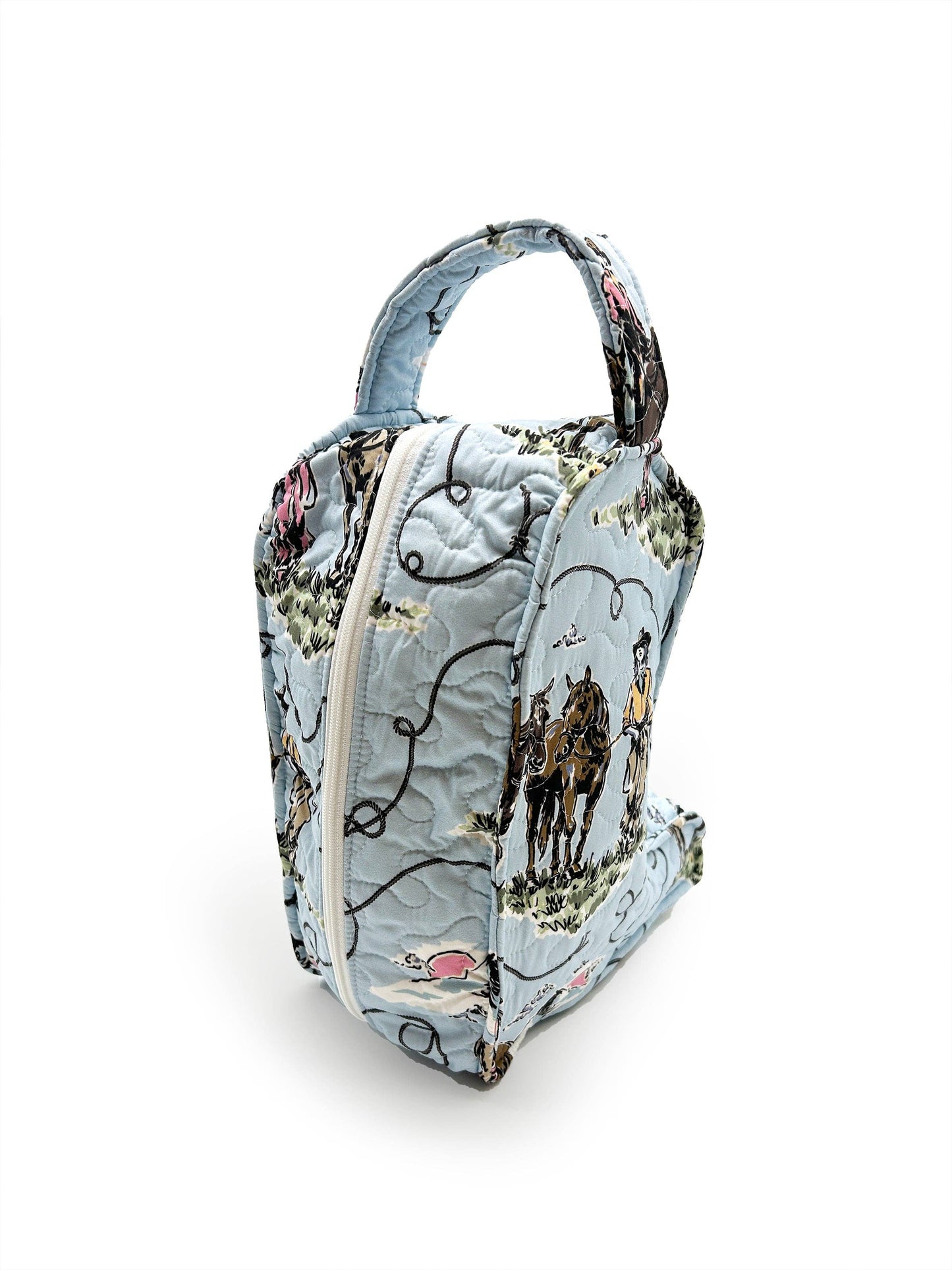 Sierra Cowgirl Blue Quilted Boot Bag