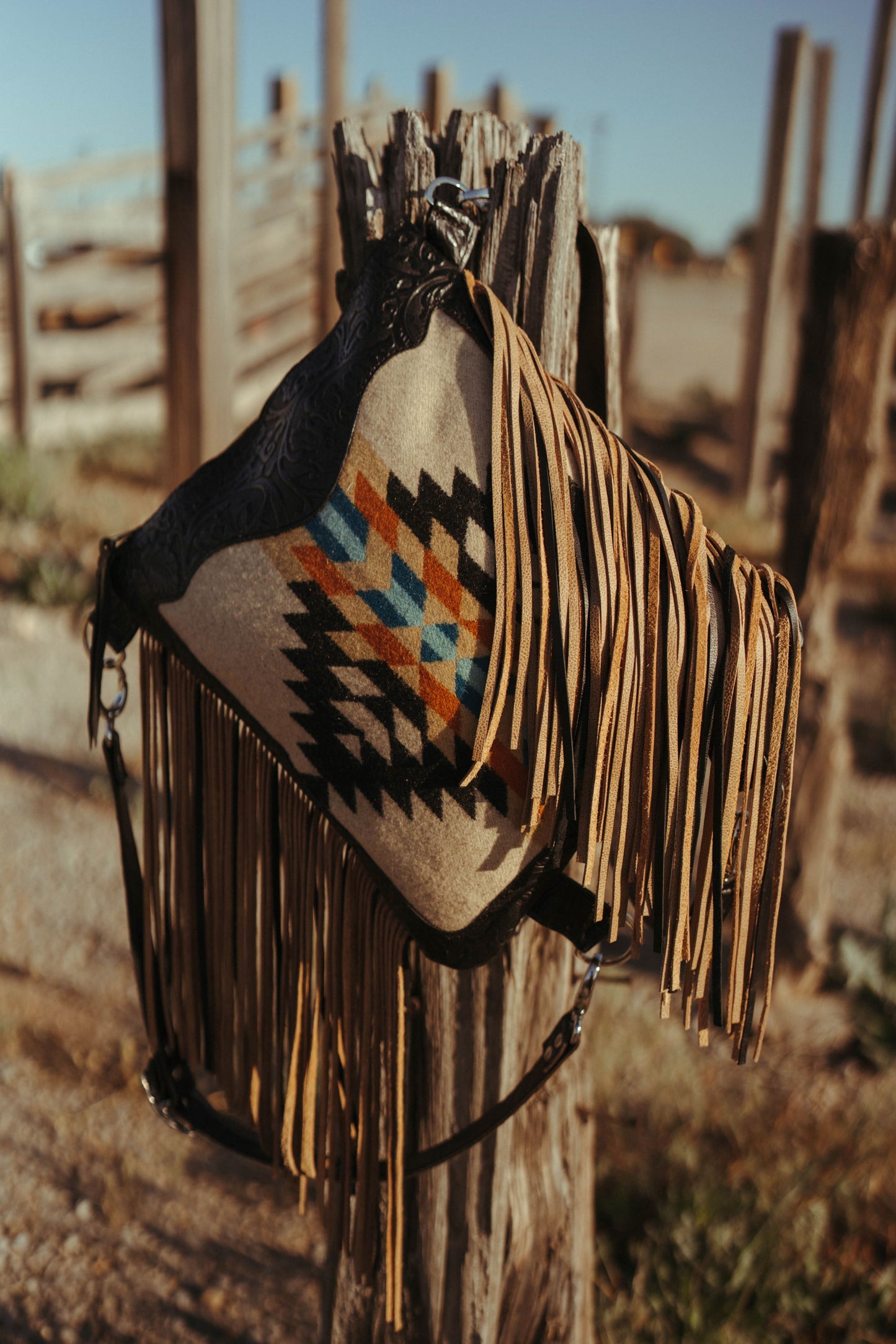 Backpack, Black Cowboy Tooled, Rancho Arroyo Black