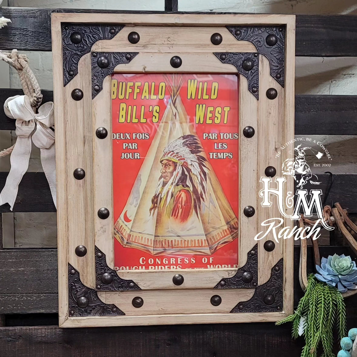 Western Poster Frame, Buffalo Bill's Wild West
