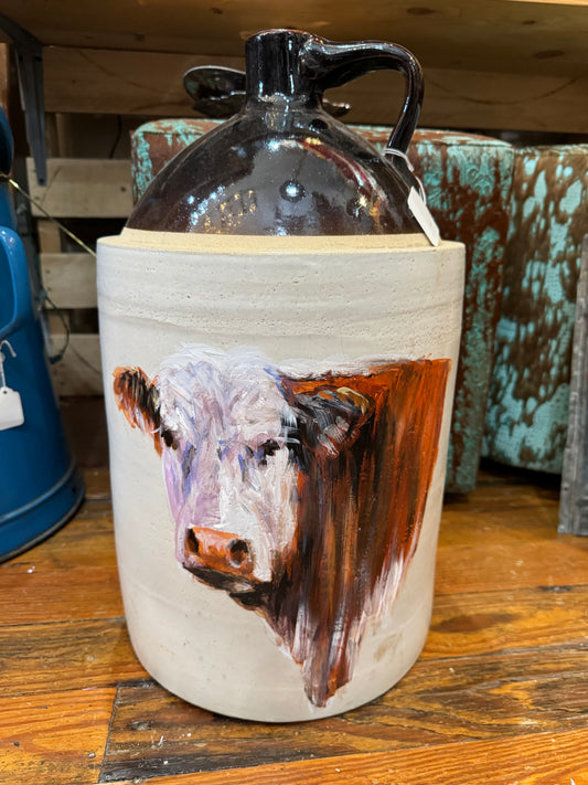 Jennifer Casebeer Art - Xlarge Croc with Hereford