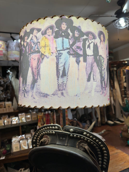 Western Lamp Shades - Cowgirl in Chaps