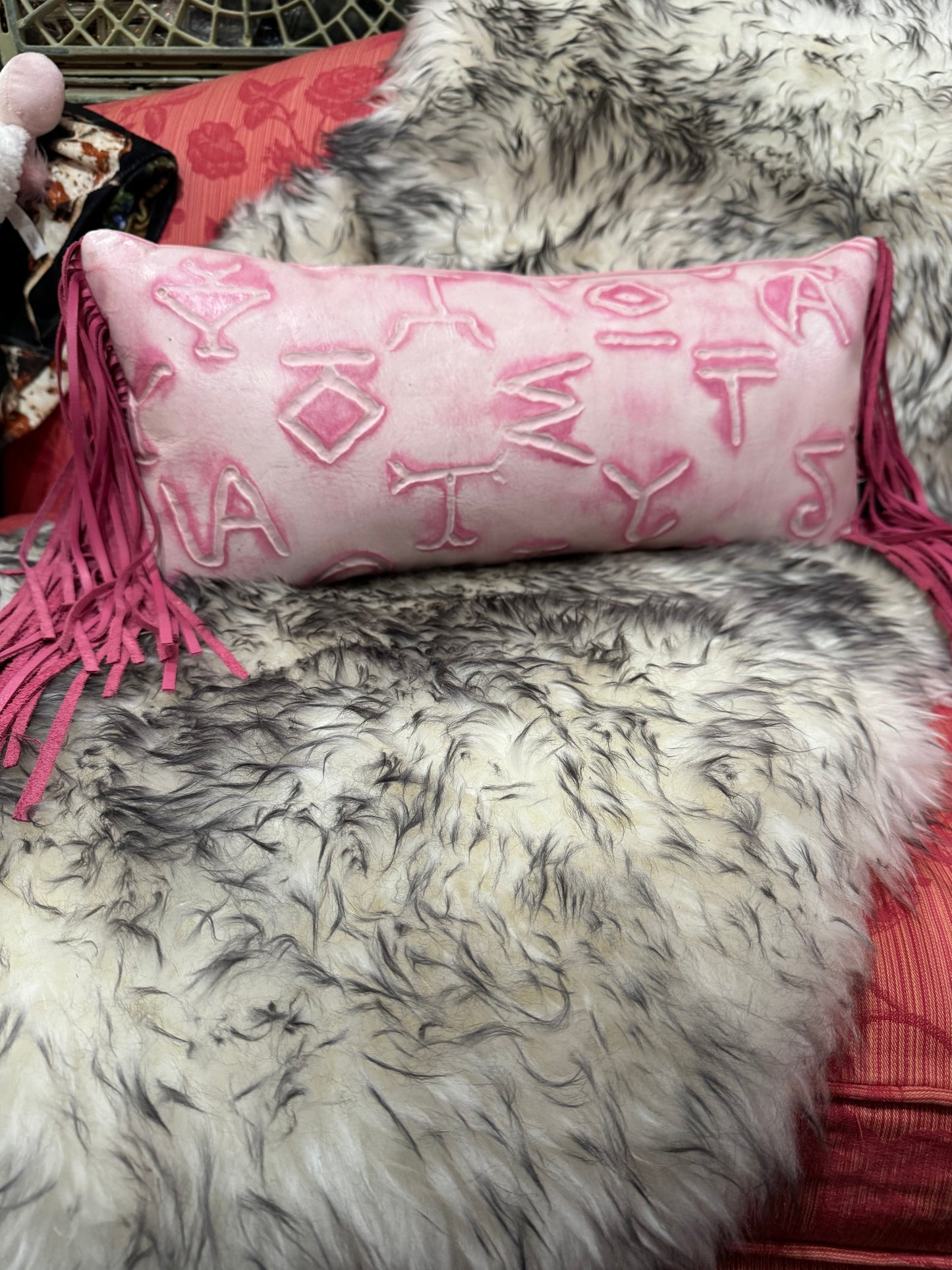 Small long ranch pillow - Pink Brands