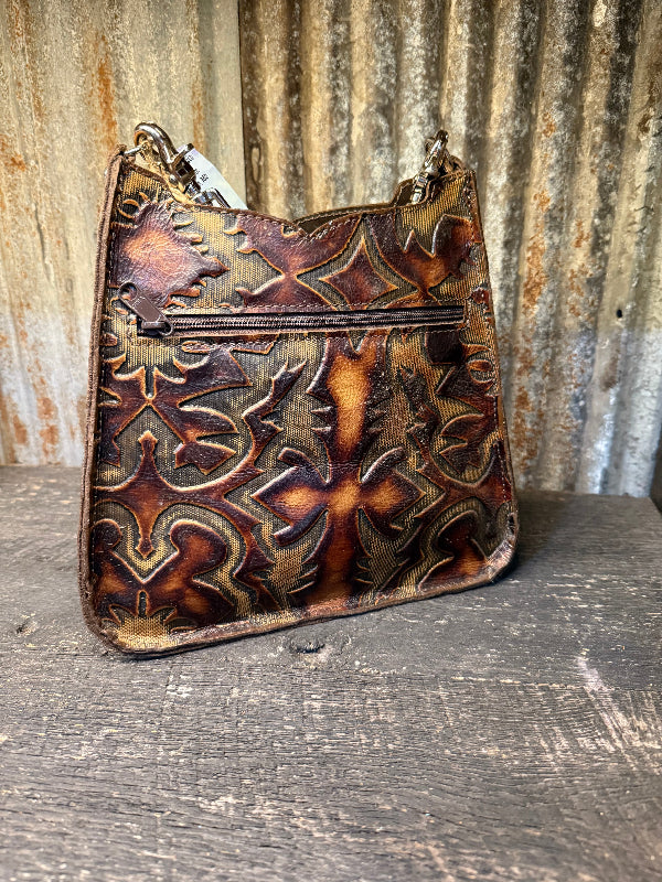 Ranchette, Brown boot top leather