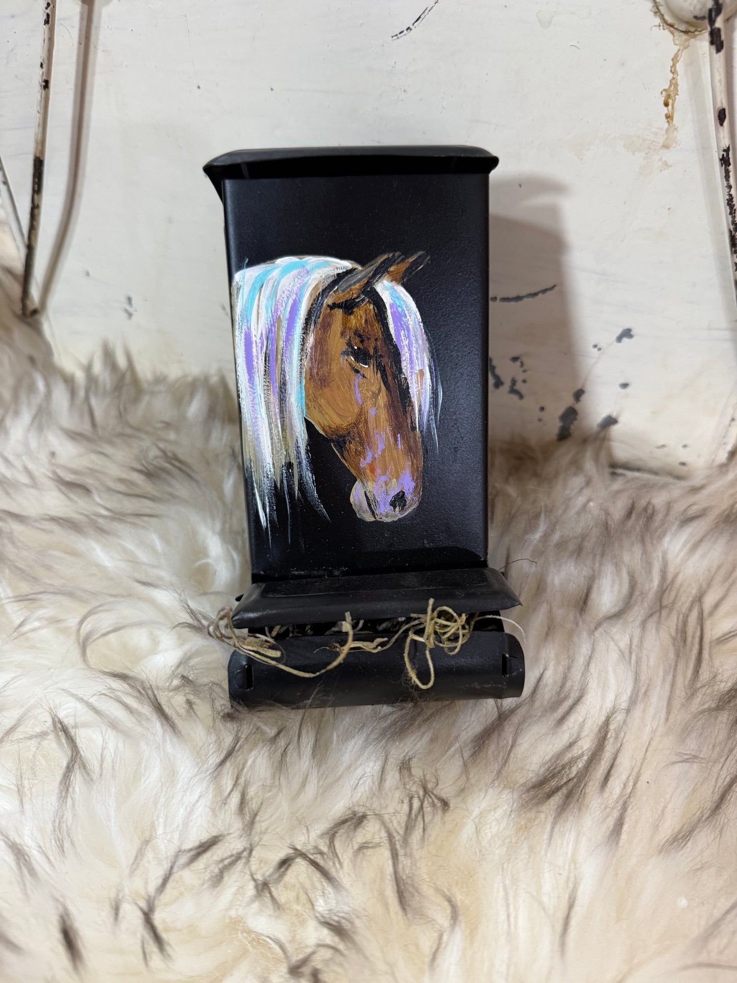 Jennifer Casebeer Art - Match Box with Palomino Horse