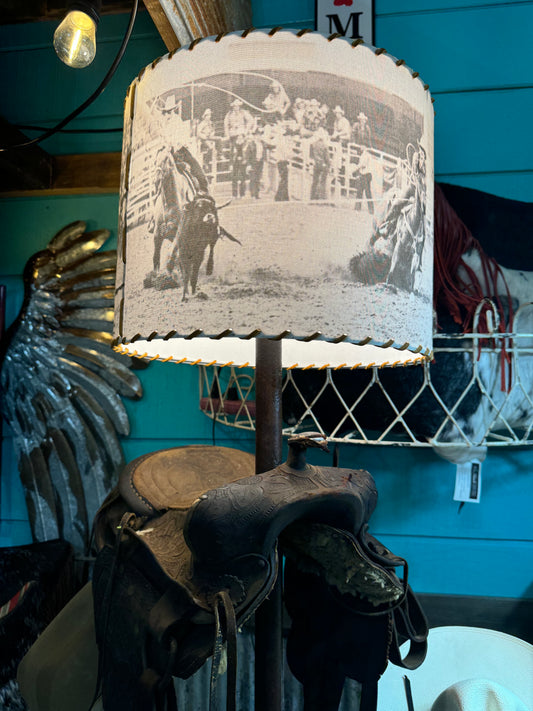 Western Lamp Shades - Team Roping