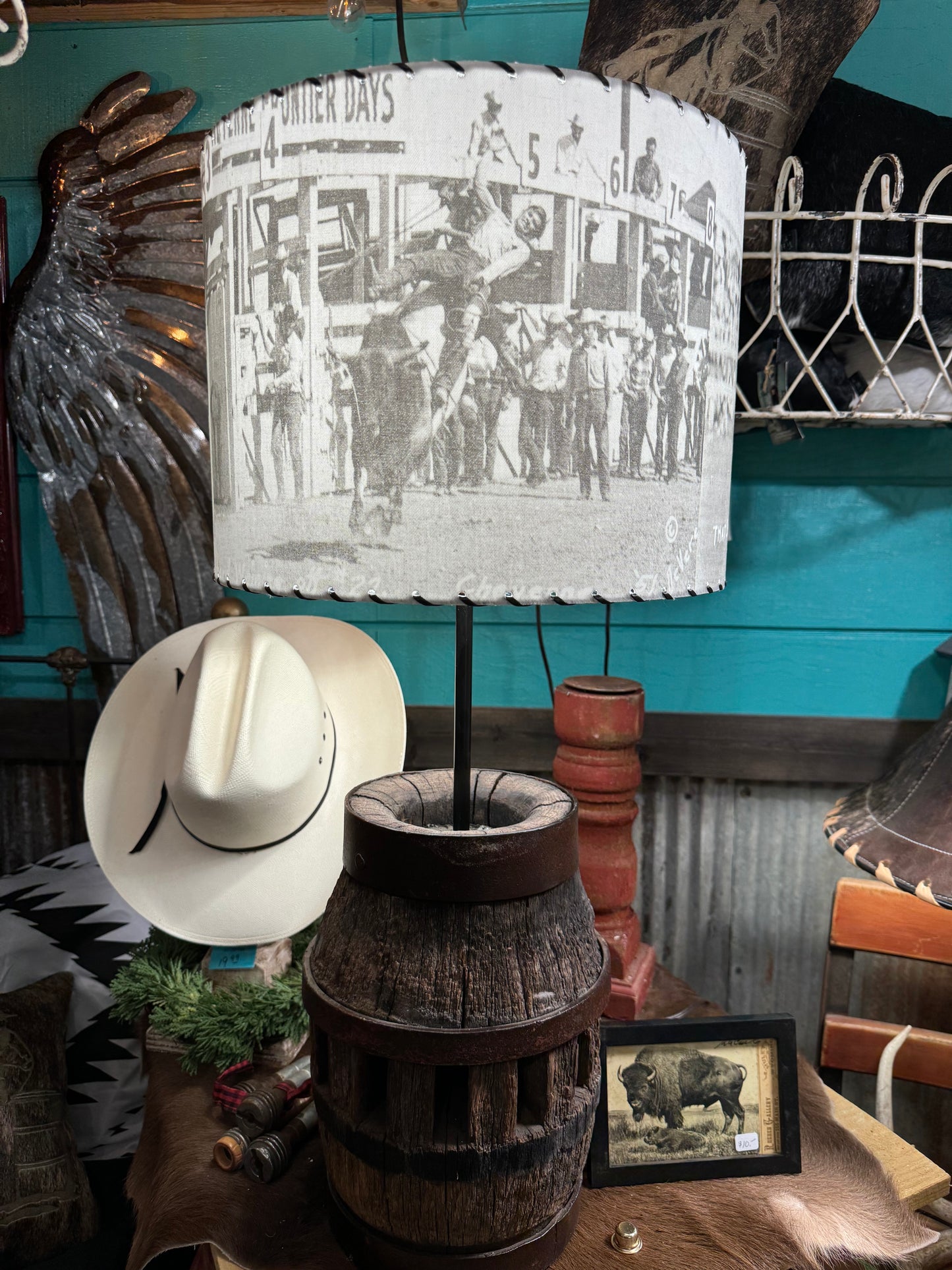 Western Lamp Shades - CFD Black & White