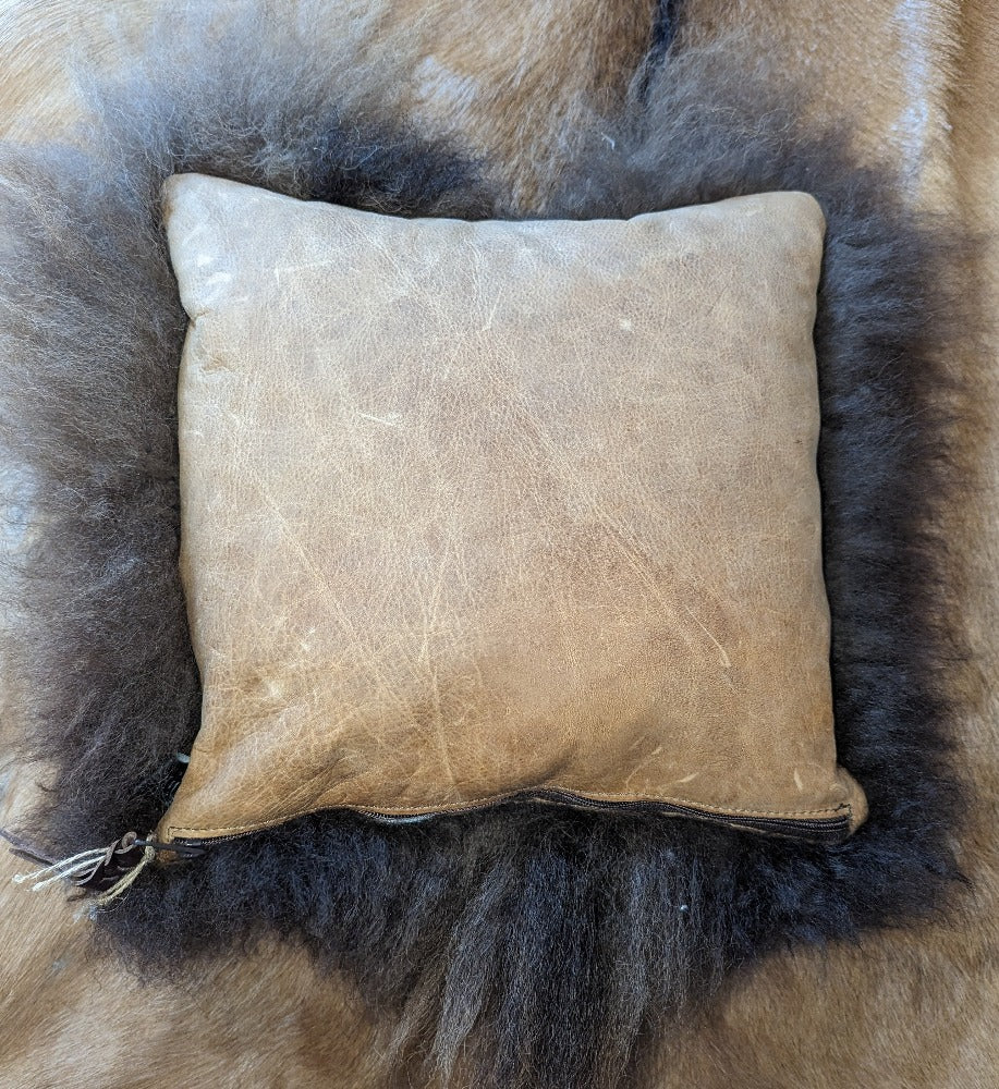 Authentic Buffalo Pillow, American Bison #1235