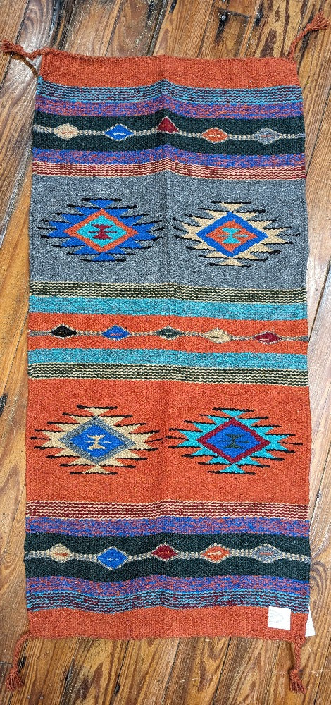 Western Woven Rug 20x40" various colors