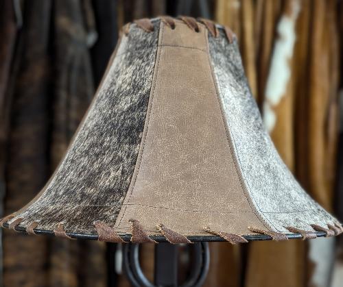 Leather lamp shade