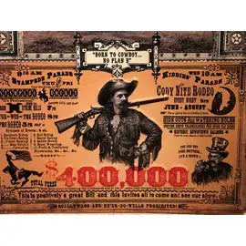 Cody, Wyoming: (Metal Sign) rodeo poster