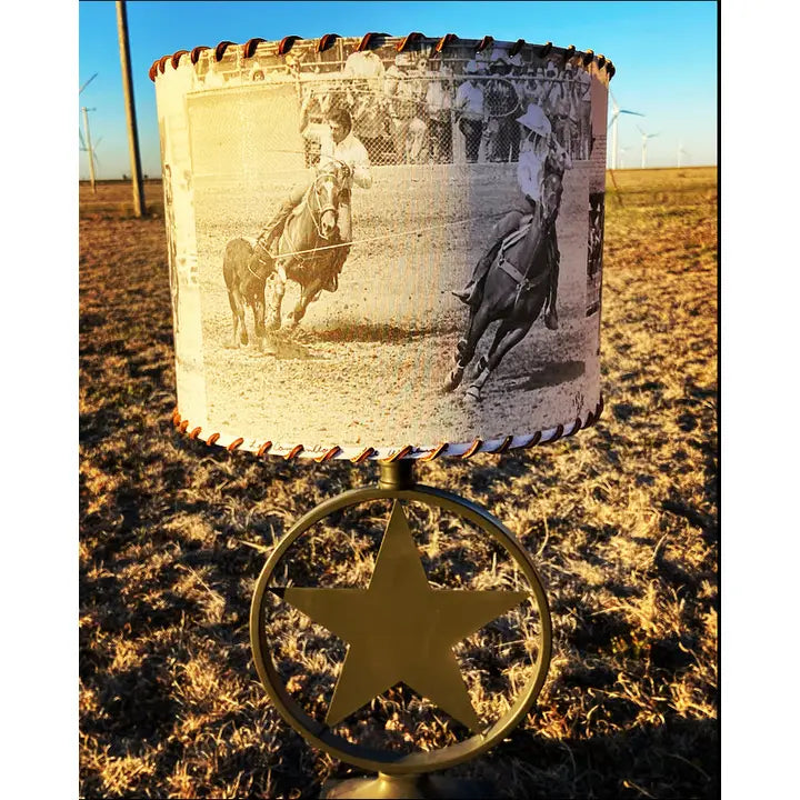 Western Lamp Shades - Team Roping