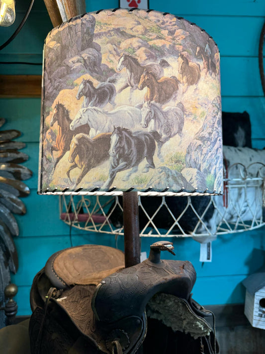 Western Lamp Shades - Wild Horses