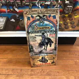Cody, Wyoming: (Metal Sign) rodeo poster