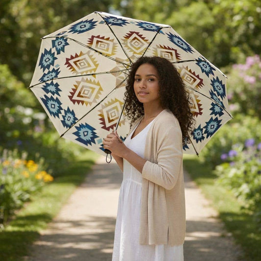 Umbrella Cream and Blue