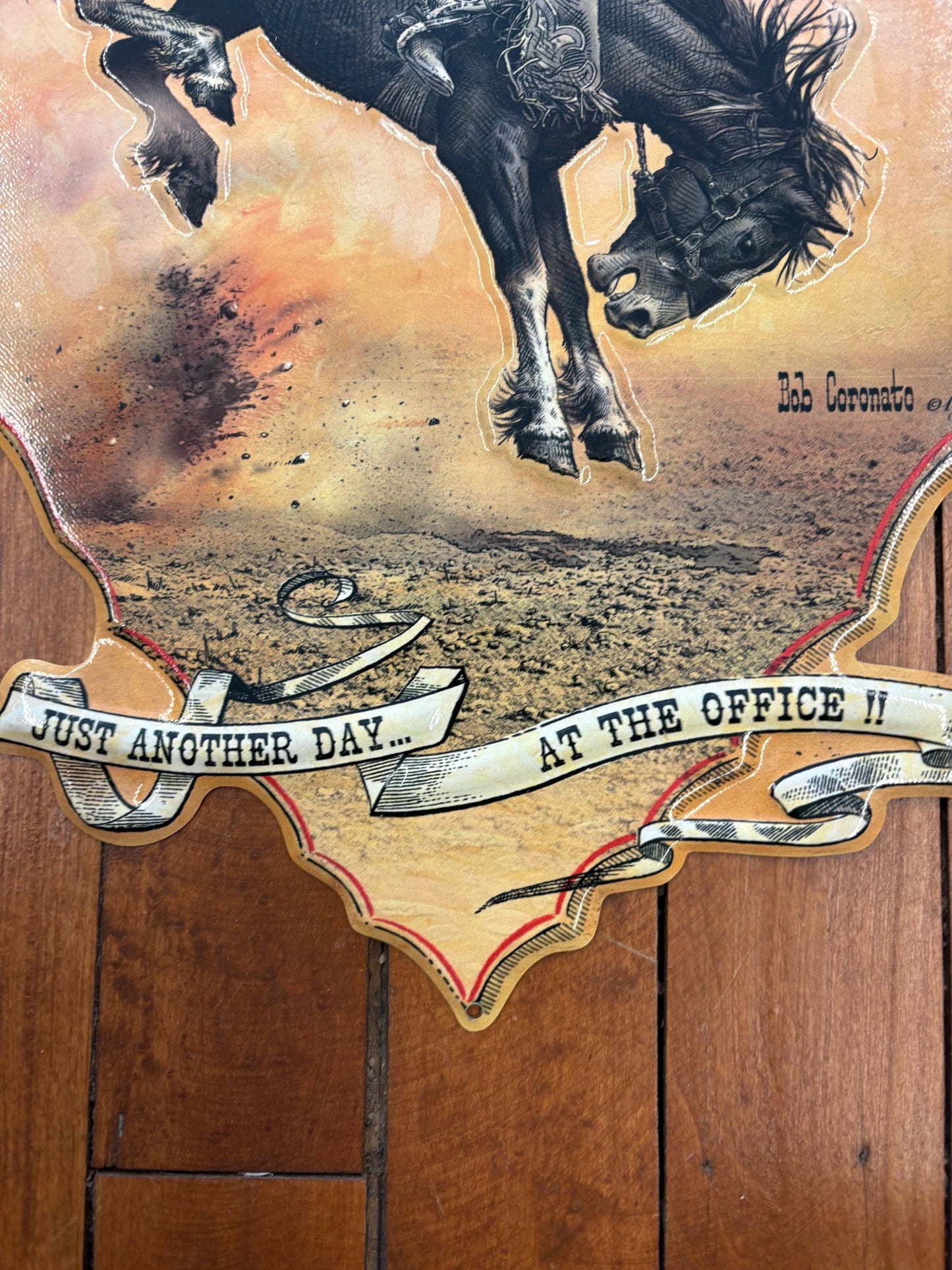 Rodeo Bucking Horse (Metal  Sign)- Cheyenne Wyoming