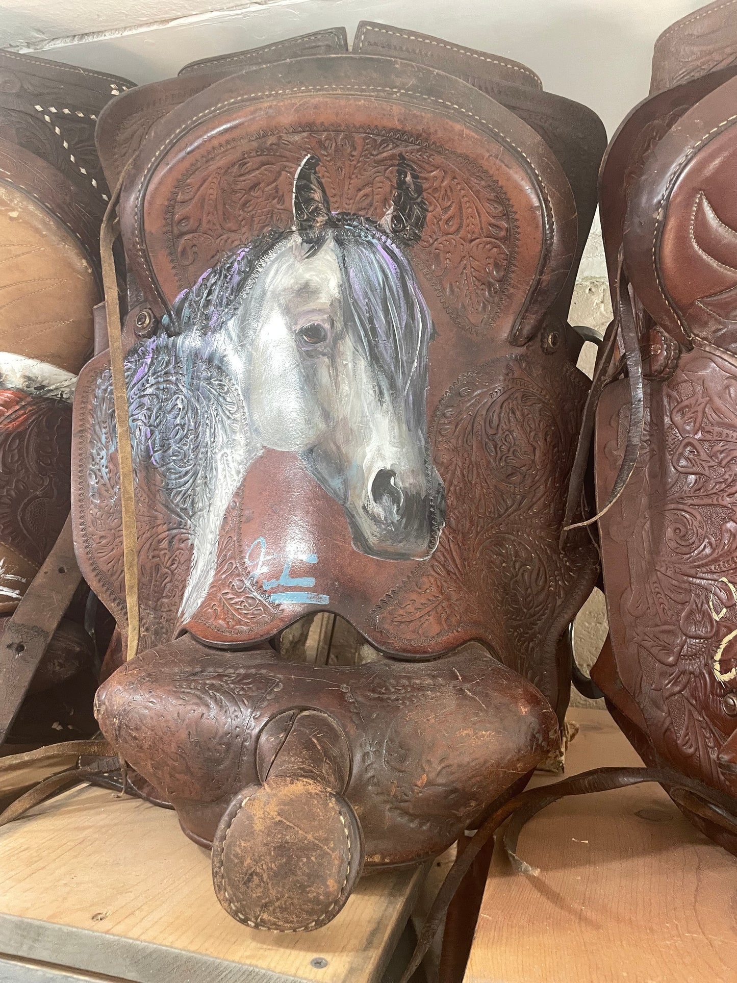 Horse Saddle - Jennifer Casebeer art
