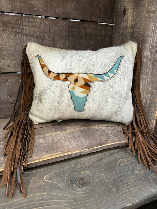 Pillow, Longhorn Inlay