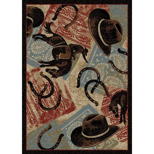 Ladera Ranch Western Area Rug, 5x7'