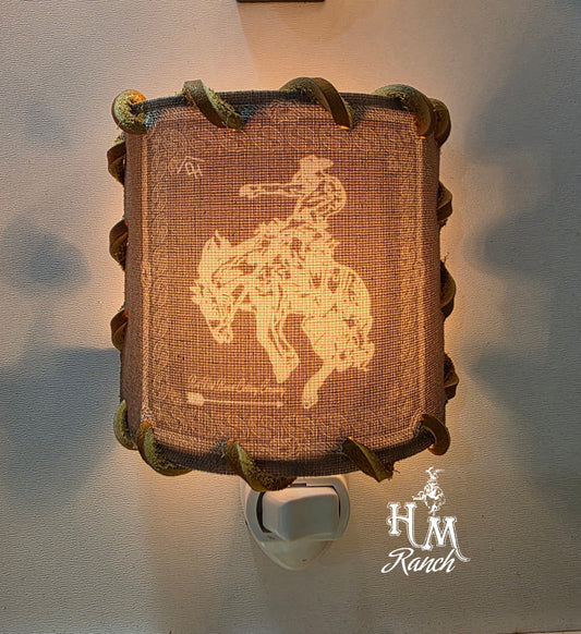 Western Nightlight, Dark Khaki Bandana Bronc