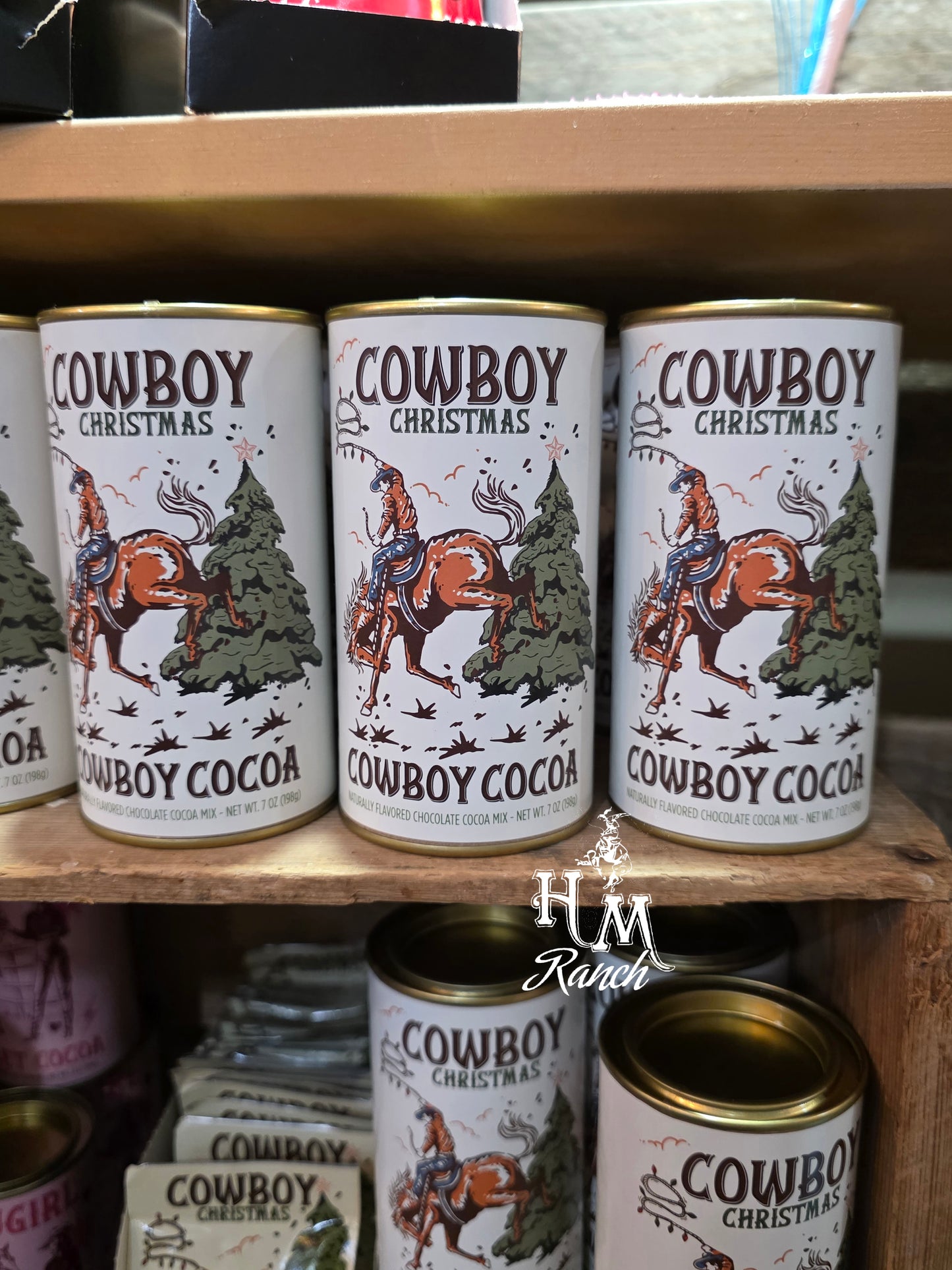 Cowboy Christmas Cocoa, Tin