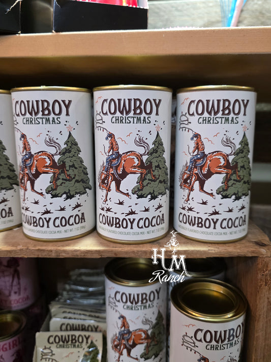 Cowboy Christmas Cocoa, Tin