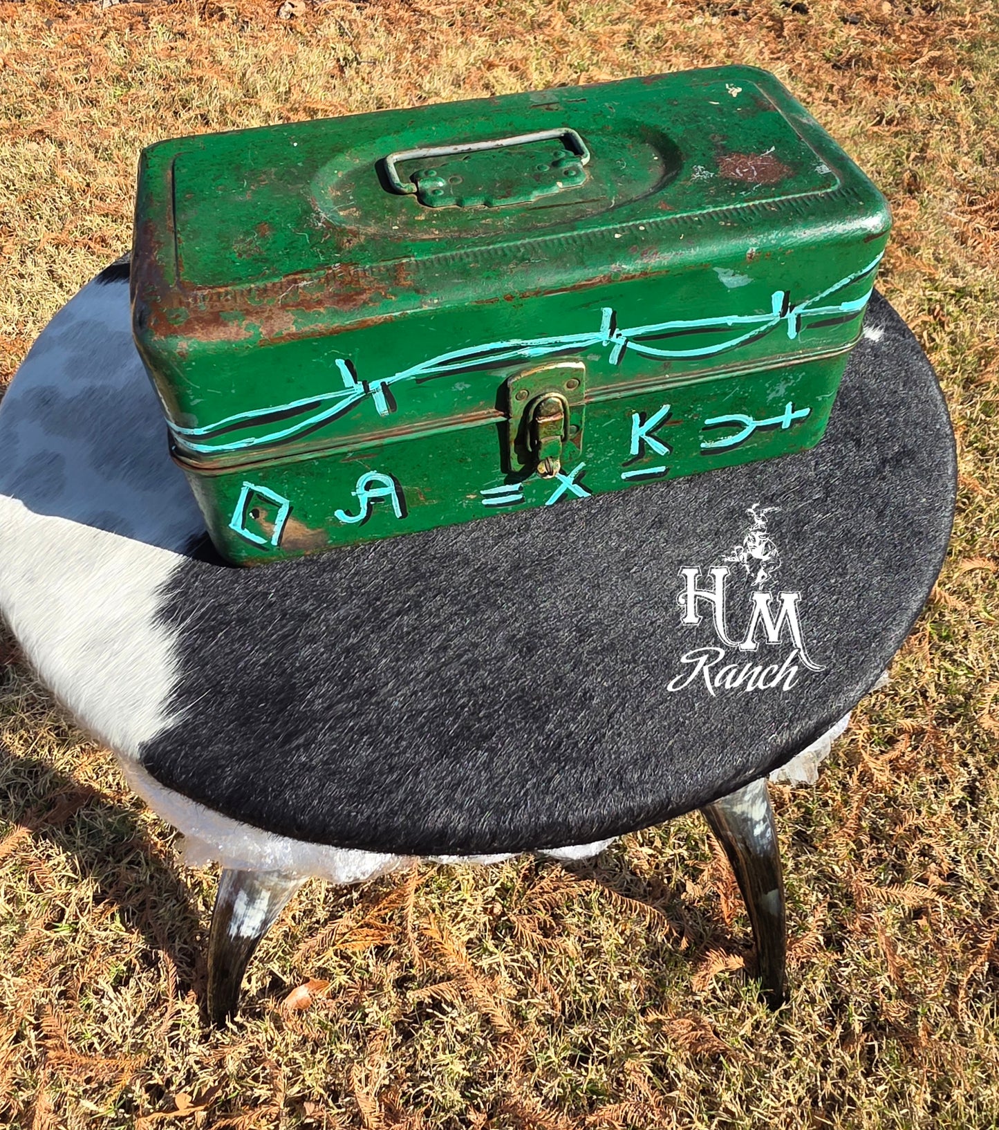 Vintage Brands Metal Toolbox, Jennifer Casebeer Art