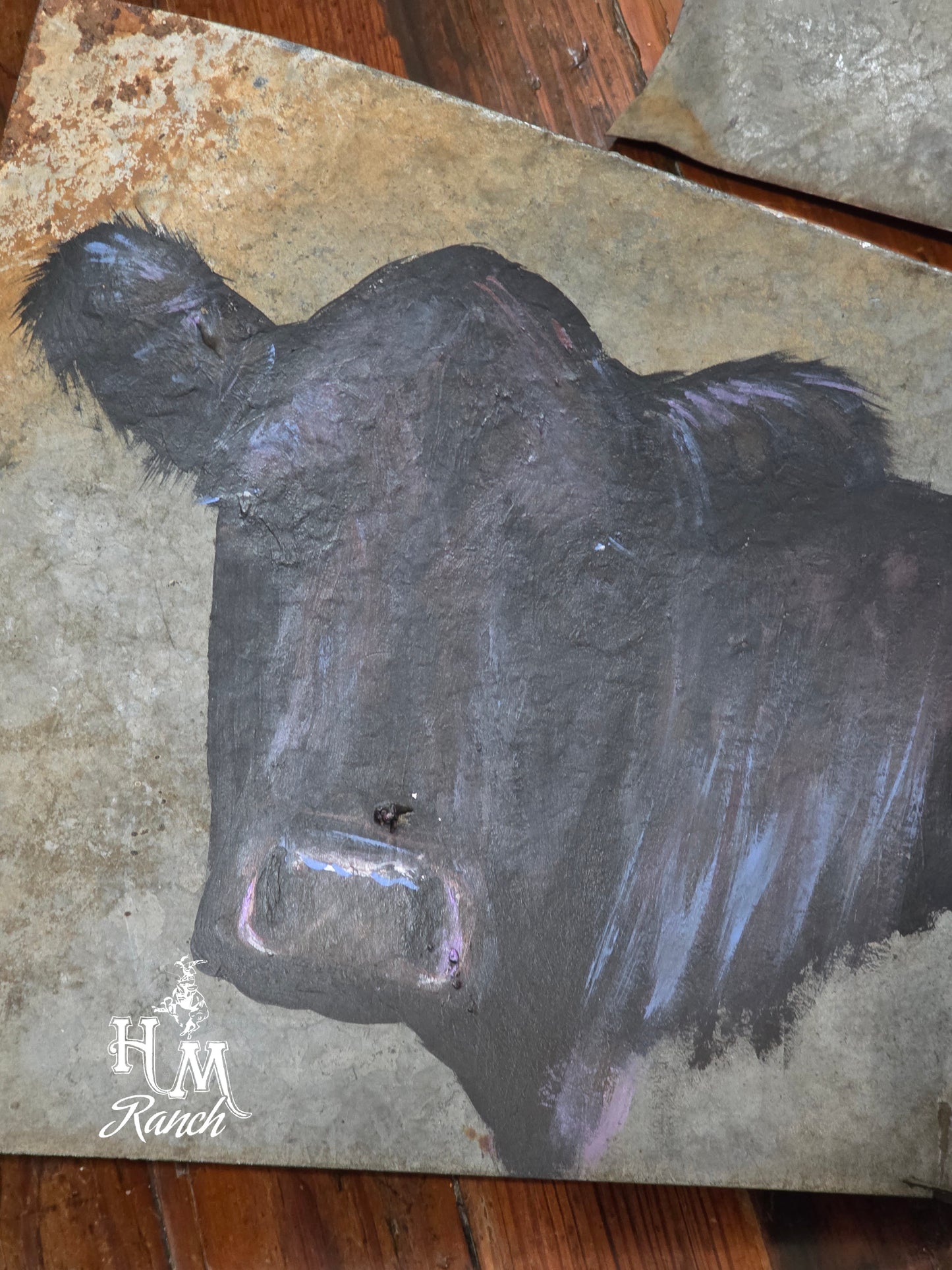 Triple Angus Windmill Blades, Jennifer Casebeer Art