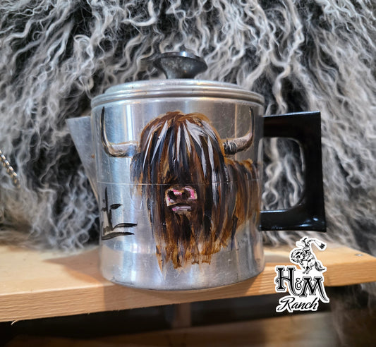 Highland Small Coffee Pot, Jennifer Casebeer Art