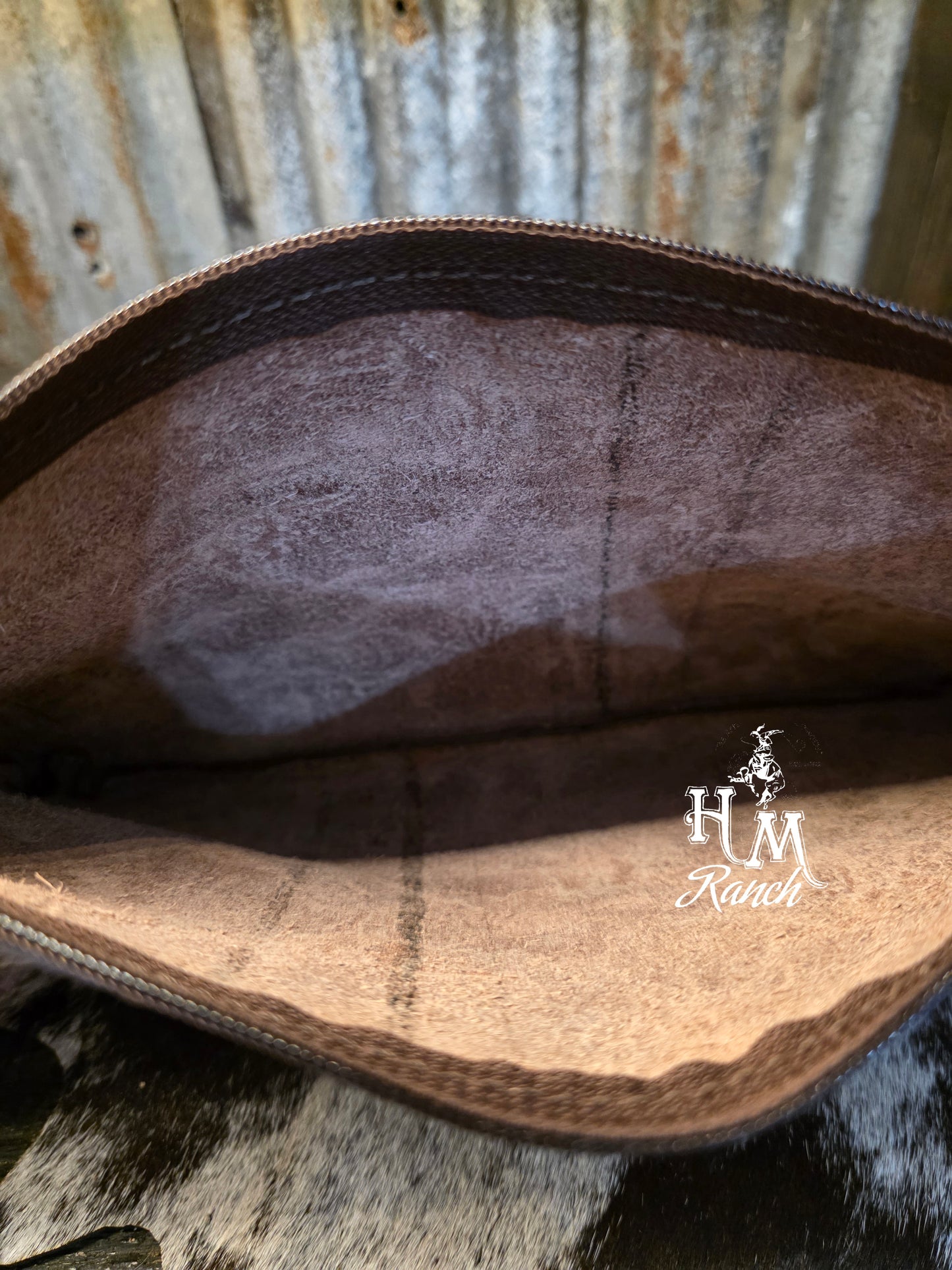 Bank or Makeup Bag, Red Longhorn