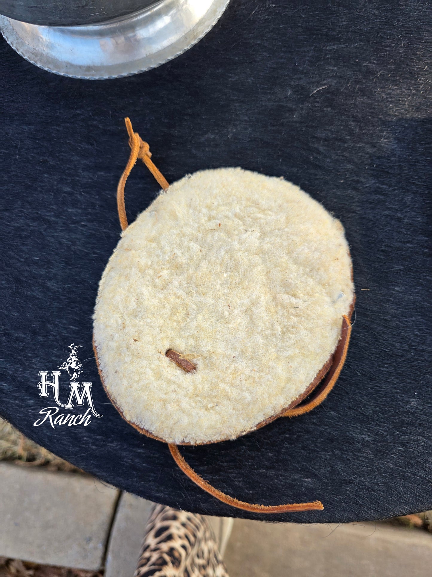 Decorative Leather with Longhorn, Jennifer Casebeer Art