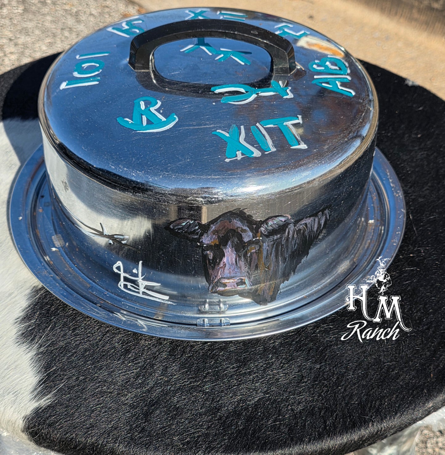 Angus Cake Plate, Jennifer Casebeer Art