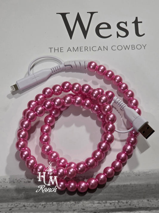 Cowgirl Charging Cable, Candy Pink