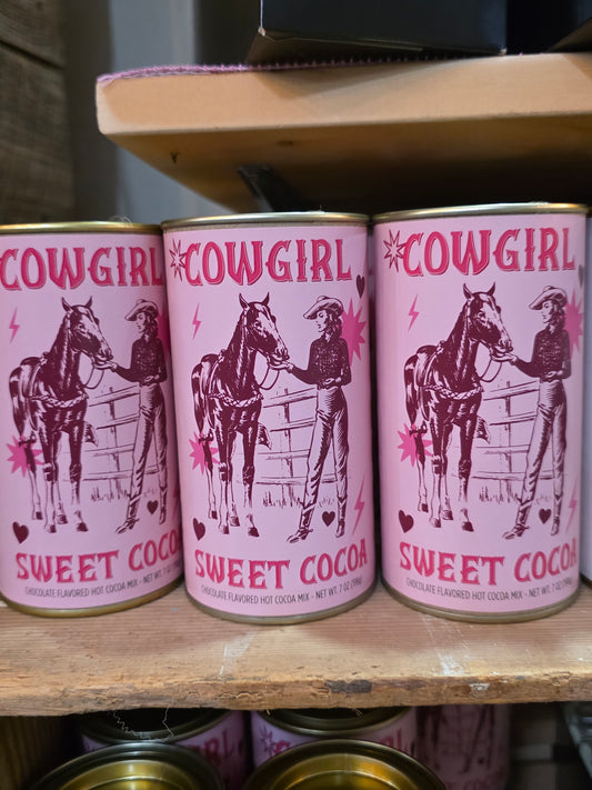 Cowgirl Christmas Cocoa, Tin