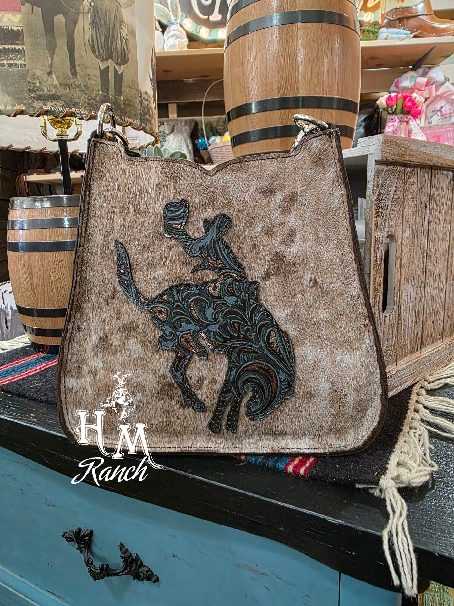 Ranchette, Turquoise Bucking Bronc