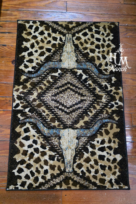 Wild Longhorn Area Rug