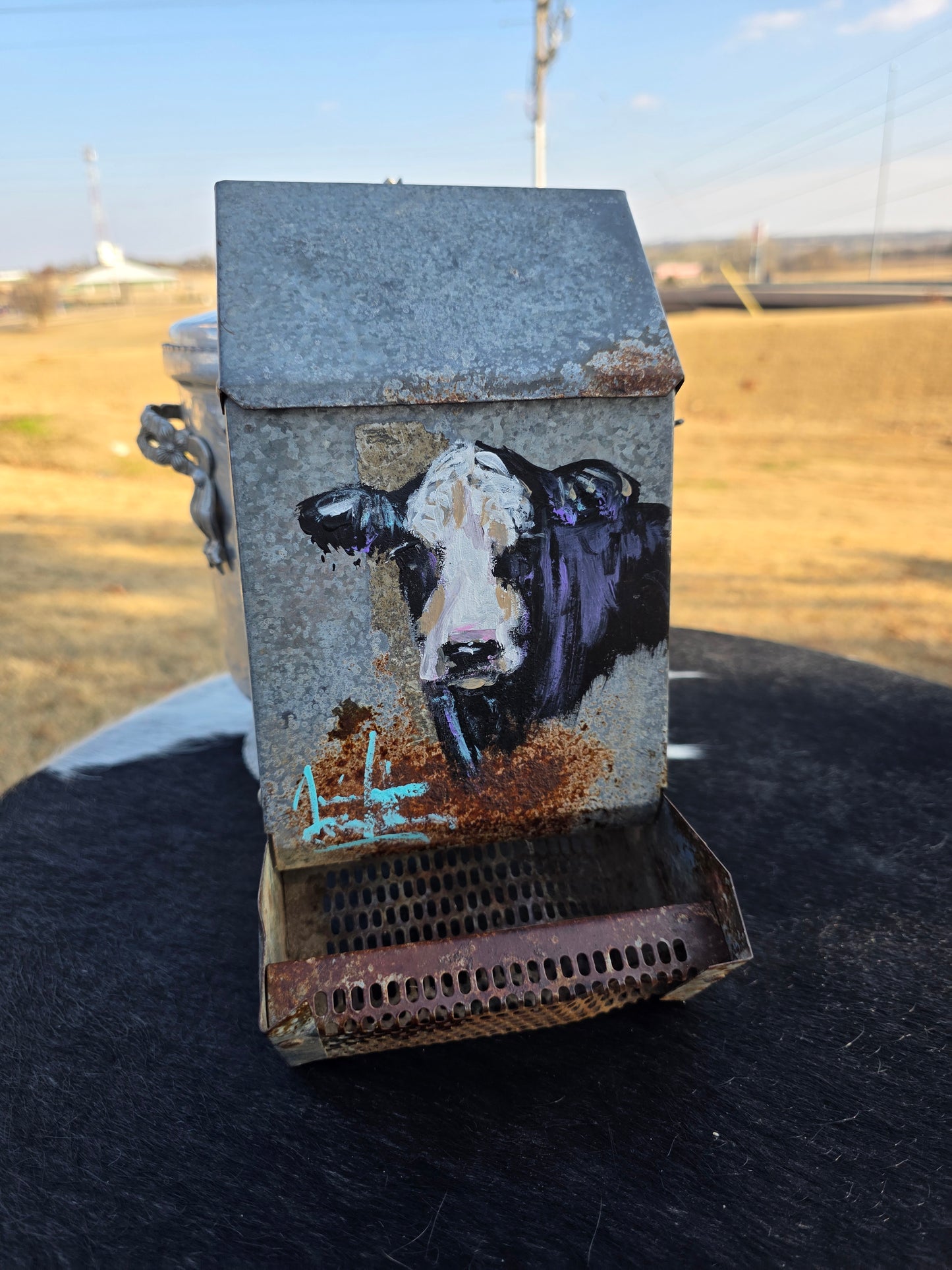 Black Baldy Feeder, Jennifer Casebeer Art