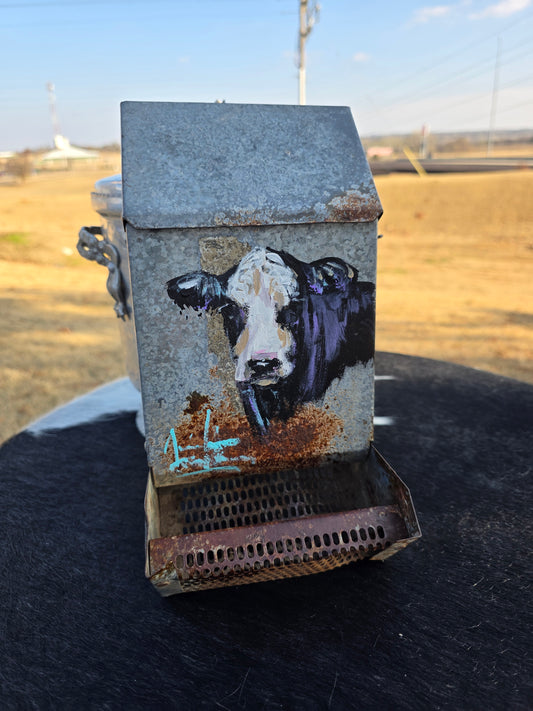 Black Baldy Feeder, Jennifer Casebeer Art