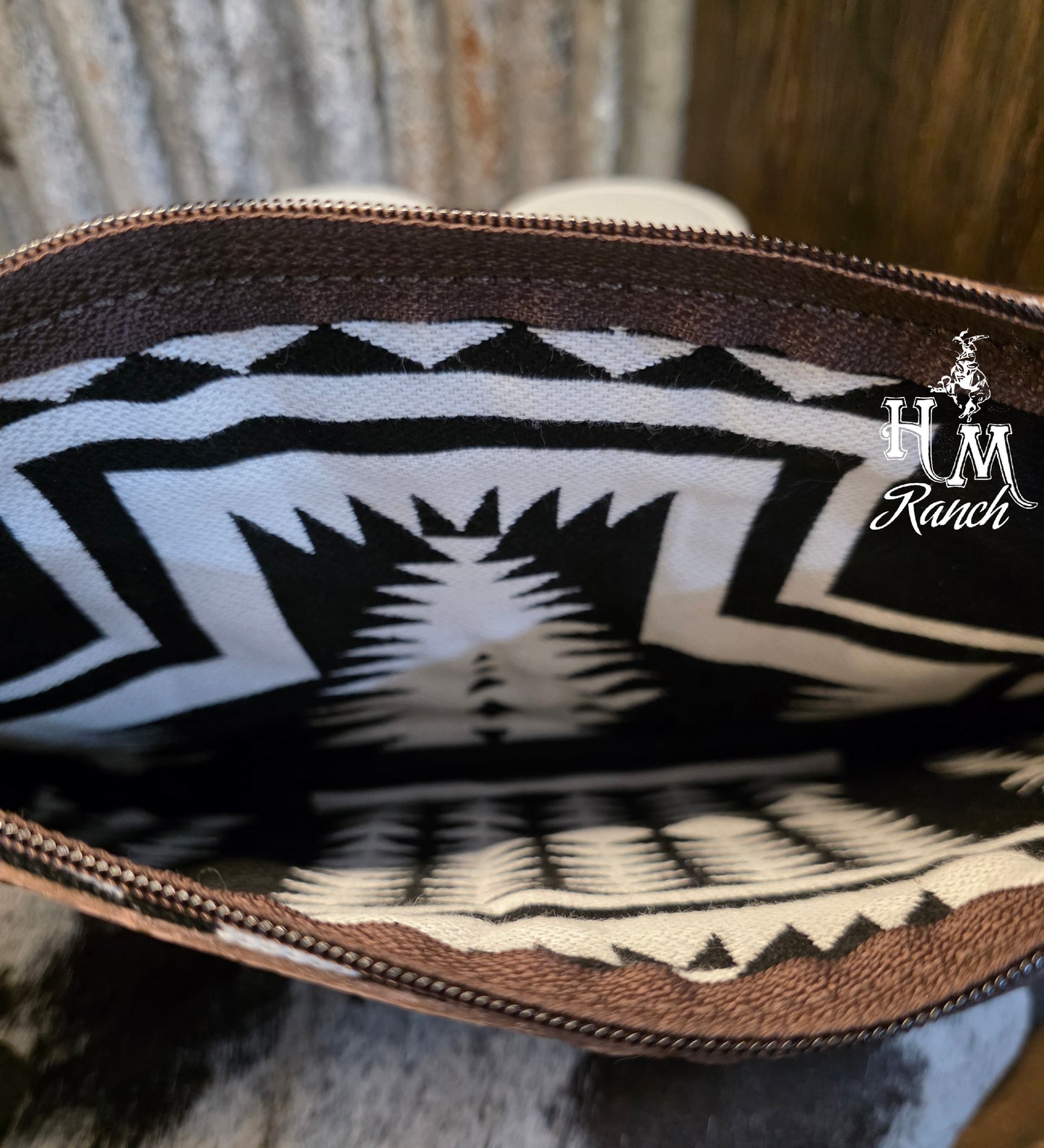 Bank or Makeup Bag, Longhorn