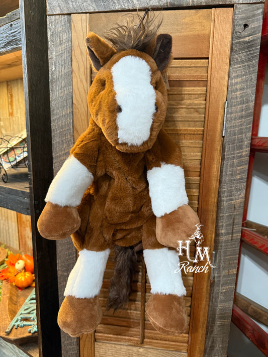Plush animal backpack