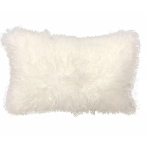 White Tibetan Pillow