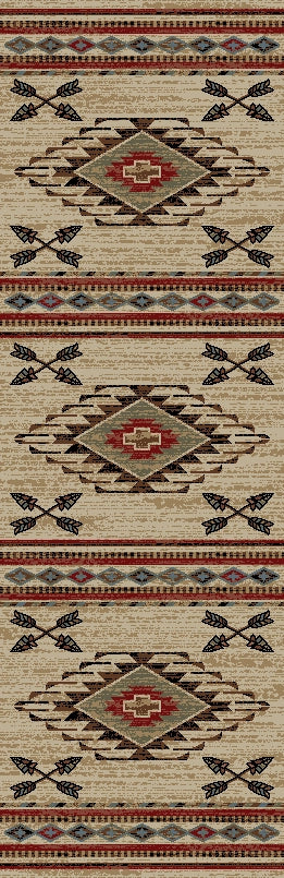 Wyoming Arrowhead Western Area Runner/Rug