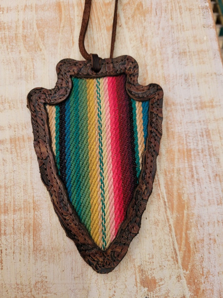 Arrow Head Car Freshie, Serape