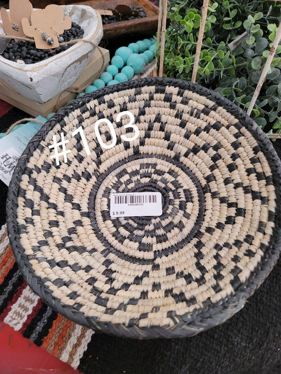 Small Woven Basket, 9"-12